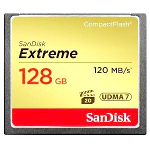 【128GB】 SanDisk/サンディスク コンパクトフラッシュ Extreme 最大R:120MB/s W:80MB/s UDMA7対応 海外リテール SDCFXSB-128G-G46 ◆メ