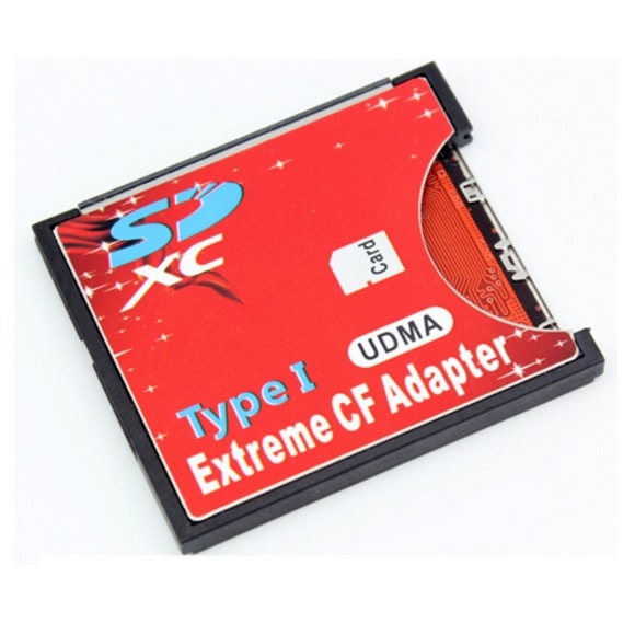 【手持ちのSDカードをCFカードTypeIに変換】 N/B EXTREME CFアダプター 海外リテール EXCFAD-SD ◆メ