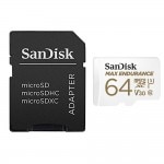 64GB 高耐久 microSDXCカード マイクロSD SanDisk サンディスク MAX Endurance 連続録画3万時間 UHS-1 U3 V30 R:100MB/s W:40MB/s 海外リテール SDSQQVR-064G-GN6IA ◆メ
