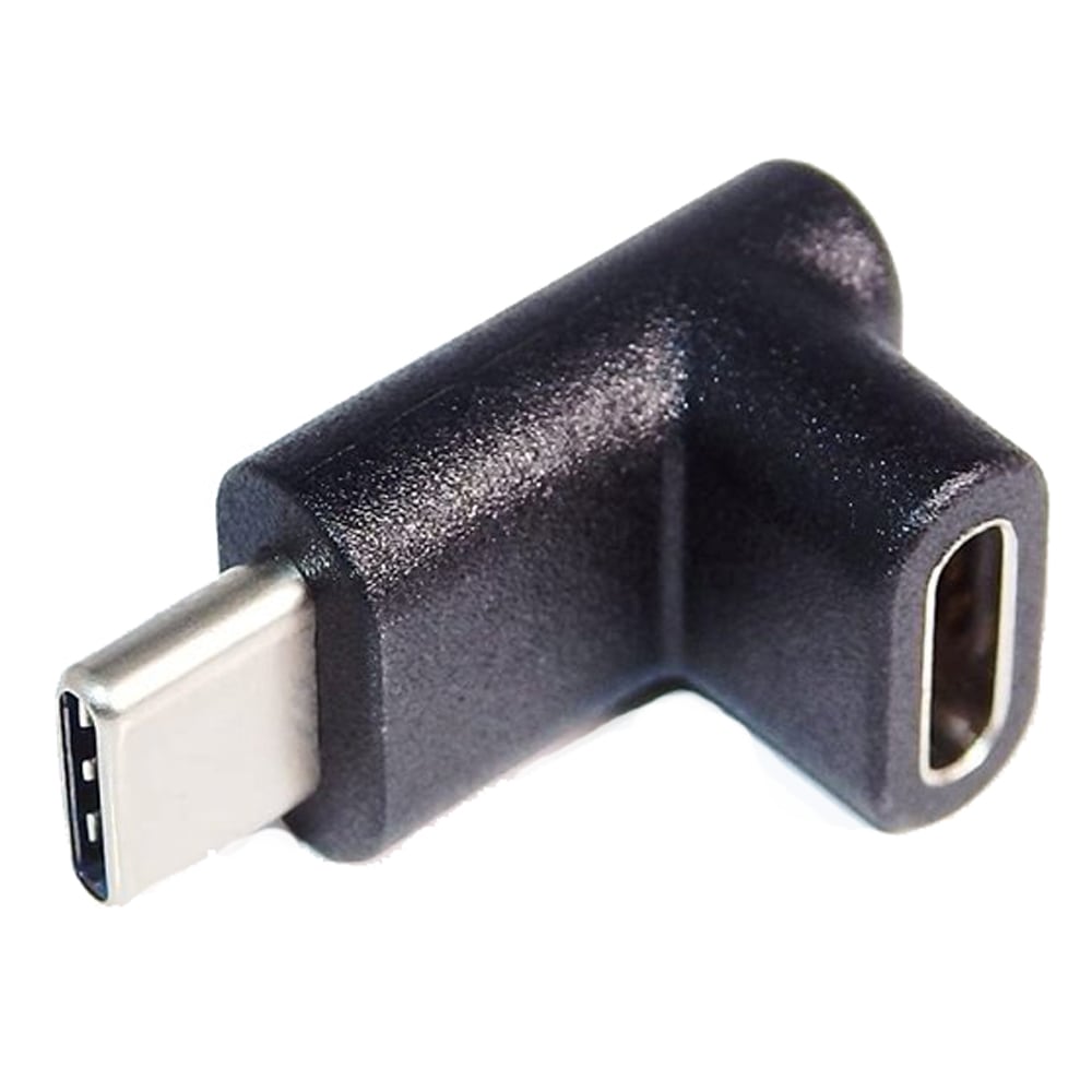 USB Type-C 変換コネクタ 縦向き L字型 SSA エスエスエー USB PD対応 USB3.1 Gen1 USB-C(オス)-USB-C(メス) ブラック SUCM-UCFVL ◆メ