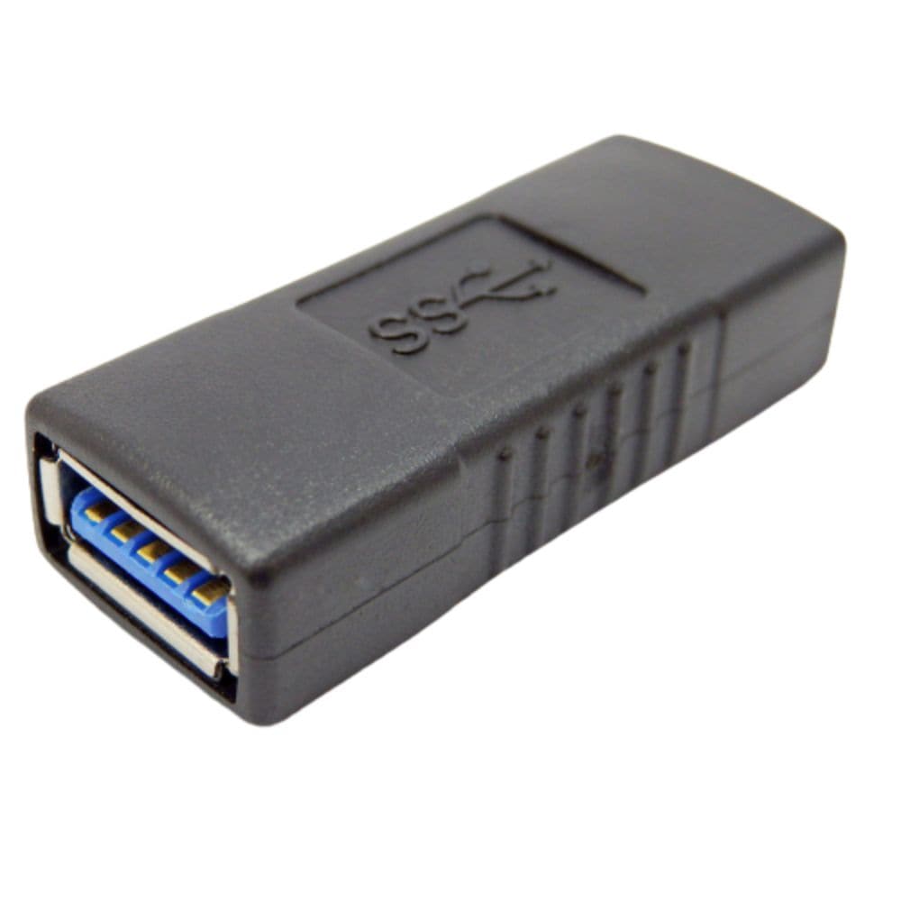 USB3.0対応中継コネクタ SSA エスエスエー USB3.0データ転送/通電 USB-A(メス)-USB-A(メス) ブラック SUAF-UAF3 ◆メ