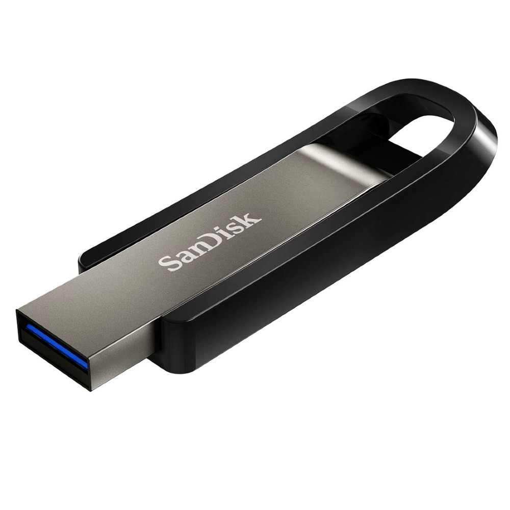 128GB USBメモリ USB3.2 Gen1 SanDisk サンディスク Extreme Go R:400MB/s W:180MB/s スライド式 金属筐体 海外リテール SDCZ810-128G-G46 ◆メ