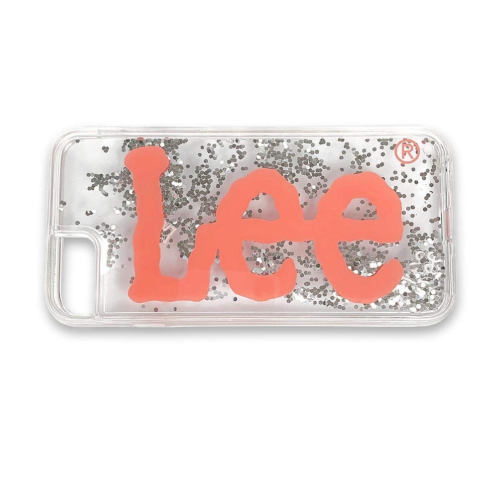 LEE リー 流れるキラキラグリッター ケース カバー iPhone 4.7インチ SE/8/7/6s/6 用 スリムデザイン Leeロゴ ピンク 0520503PK ◆メ