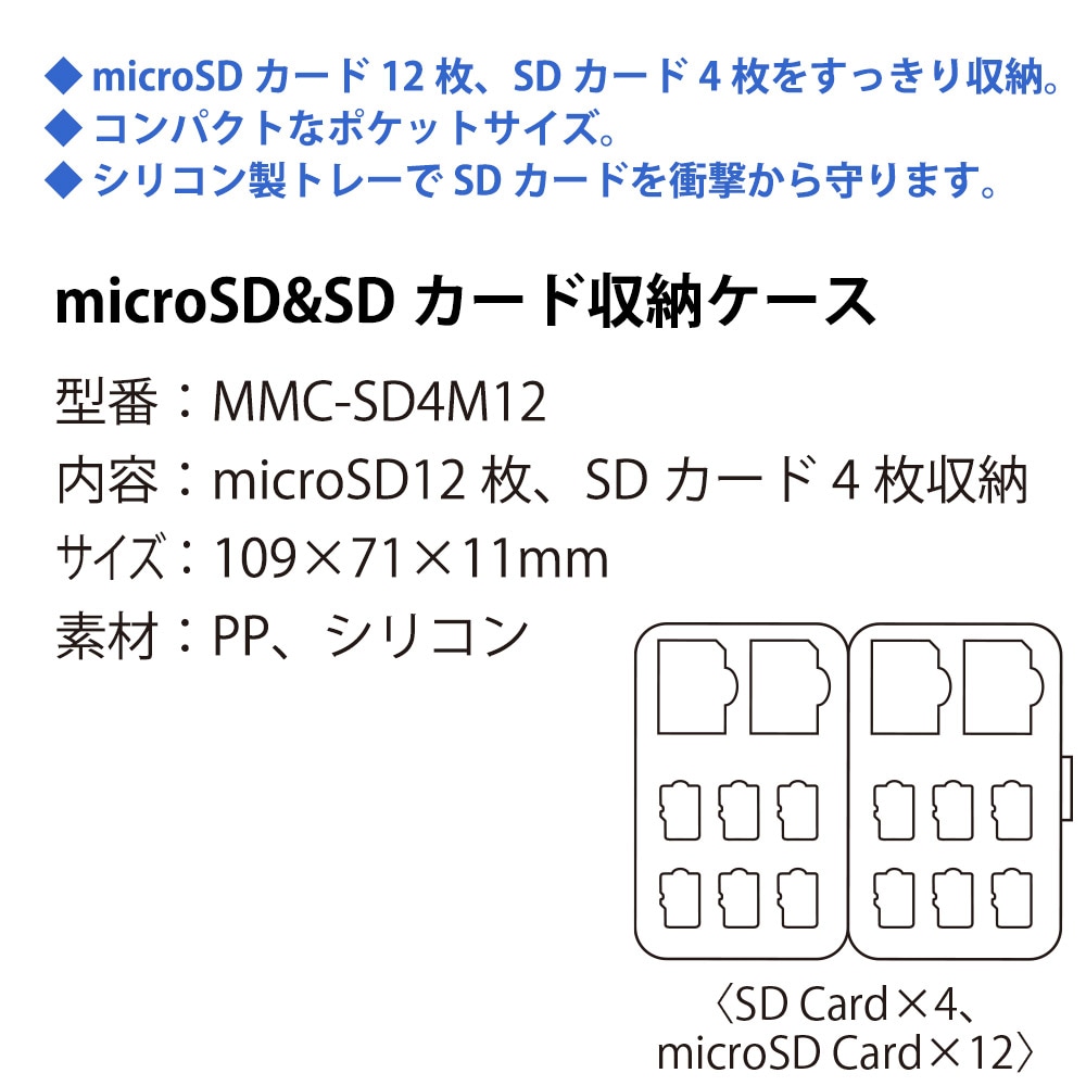 microSD+SDカードケース メモリーカード収納ケース miwakura 美和蔵