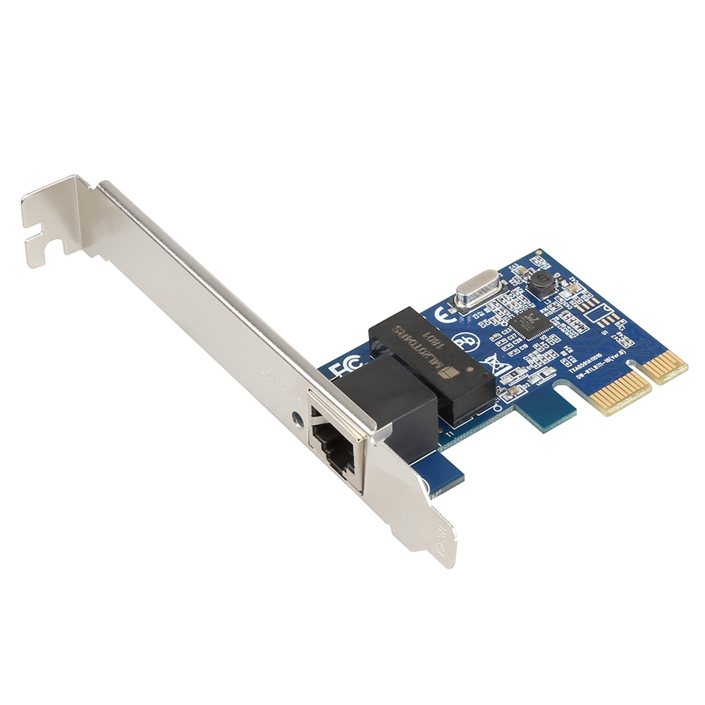 Gigabit有線LANカード 1000BASE-T ギガビットLANアダプタ PCI Express x1 miwakura 美和蔵 Realtek 8111チップ搭載 RJ-45 1ポート 増設 拡張 LowProfileブラケット付 MPC-PCIEL1000 ◆メ