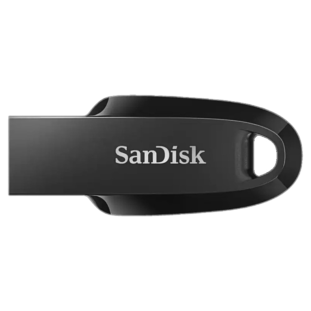 最安値に挑戦★ 512GB USBメモリー USB3.2 Gen1(USB3.0) SanDisk サンディスク Ultra Curve R:100MB/s シンプル キャップレス ブラック 海外リテール SDCZ550-512G-G46 ◆メ