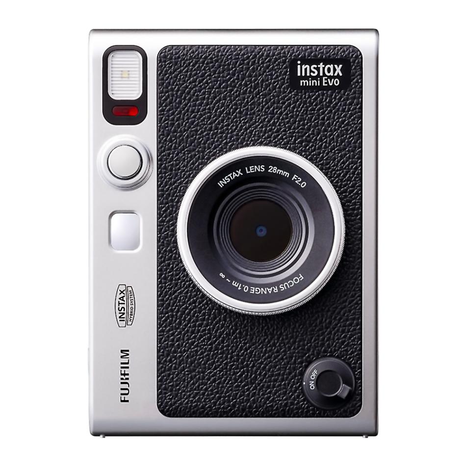 チェキ instax mini Evo Black ハイブリッドインスタントカメラ FUJIFILM フジフィルム 多彩なエフェクト スマホ連携 ブラック INSMINIEVOBKC ◆宅