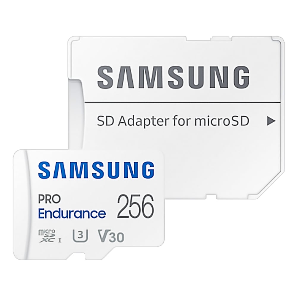 マイクロSDカード 256GB 高耐久 microSDXC  Samsung サムスン PRO Endurance Class10 UHS-I U3 V30 4K R:100MB/s W:40MB/s 録画耐久14万時間 SDアダプタ付 海外リテール MB-MJ256KA/APC ◆メ