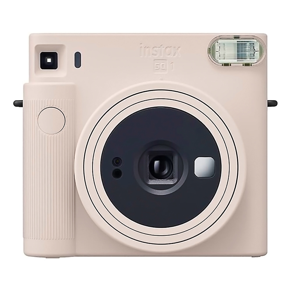 チェキスクエア インスタントカメラ instax SQUARE SQ1 FUJIFILM 富士フイルム 明るさオート カンタン操作 チョークホワイト INSSQ1WHITE ◆宅