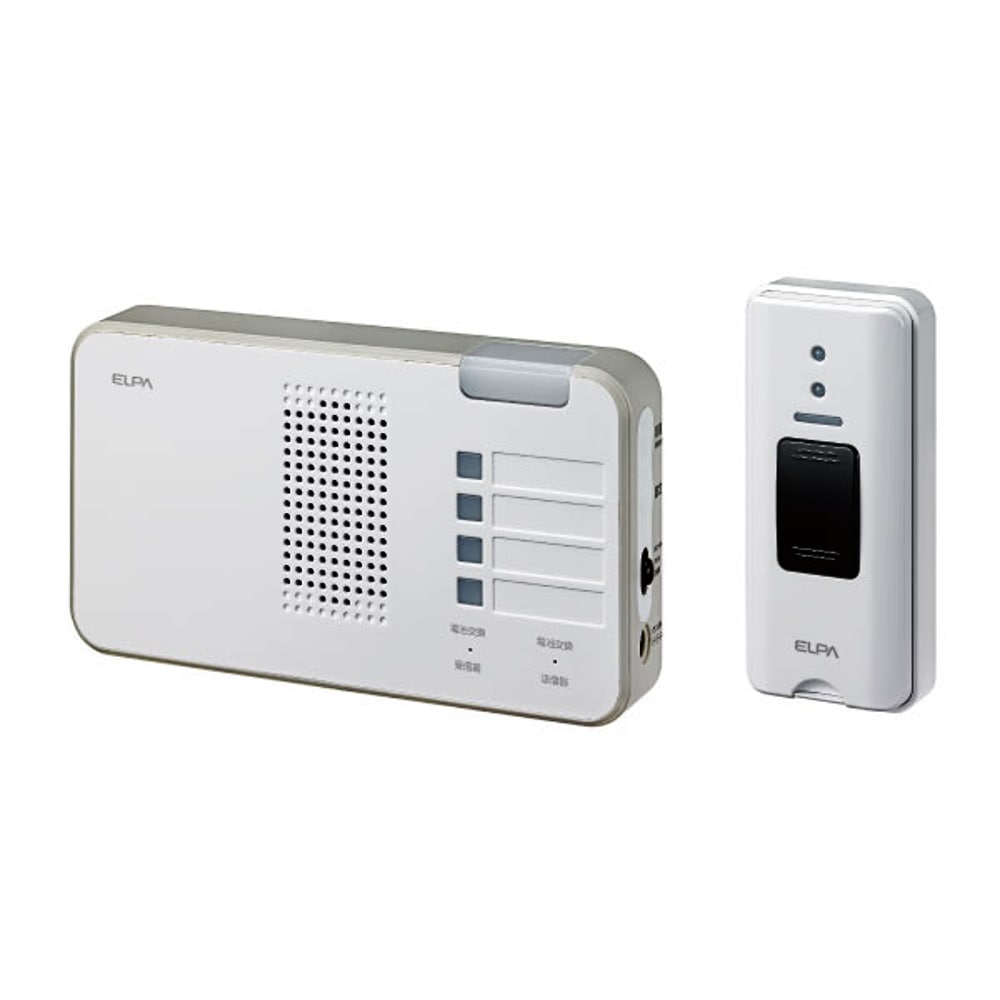 ELPA(エルパ) ワイヤレスチャイム ランプ付受信器+押ボタン送信器セット EWS-S5230