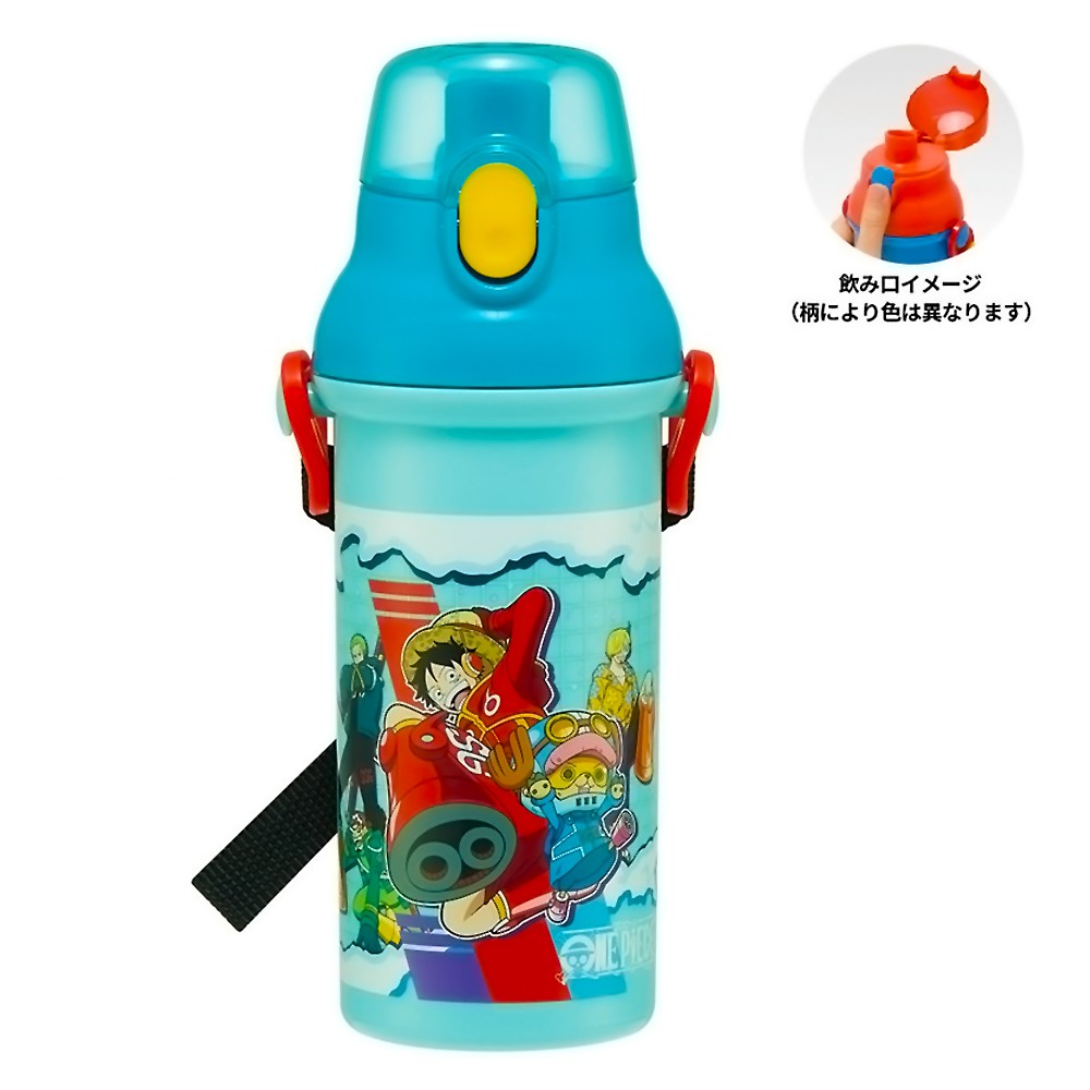 ワンピース水筒 水筒 ワンピース 24 ONE PIECE 直飲みプラワンタッチボトル SKATER