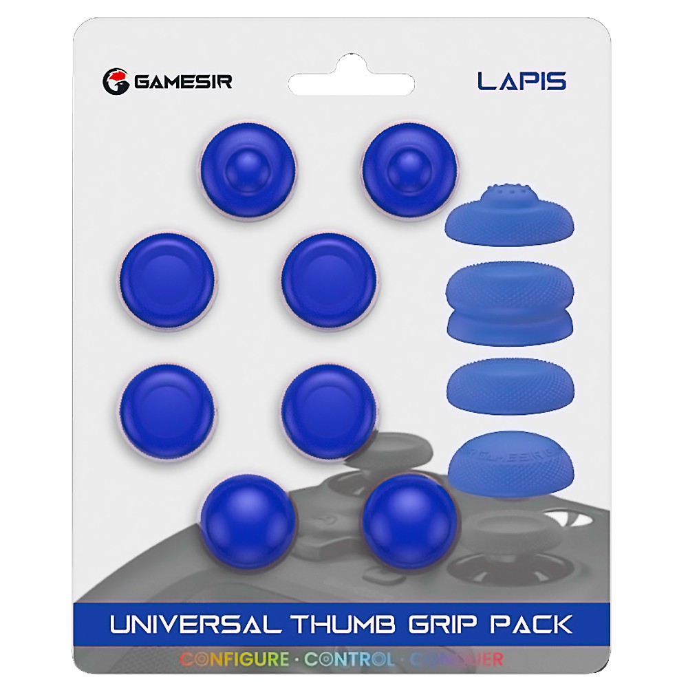 スティックグリップ GameSir Thumb Grip Blue 4種×2 計8個入 適合コントローラー:Xbox S X One S / PS5 PS4 / Switch Pro / GameSir製品 ブルー ThumbGripBlue ◆メ