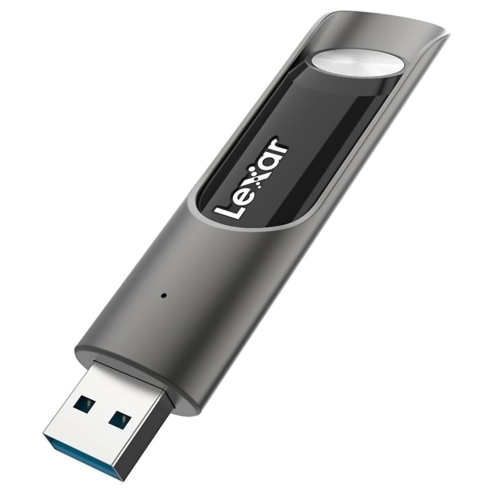 USBメモリ 512GB USB3.2 Gen1 Lexar レキサー JumpDrive P30 Type-A 高速転送 R/W:450MB/s スライド式 金属筐体 ブラック 海外リテール LJDP030512G-RNQNG ◆メ