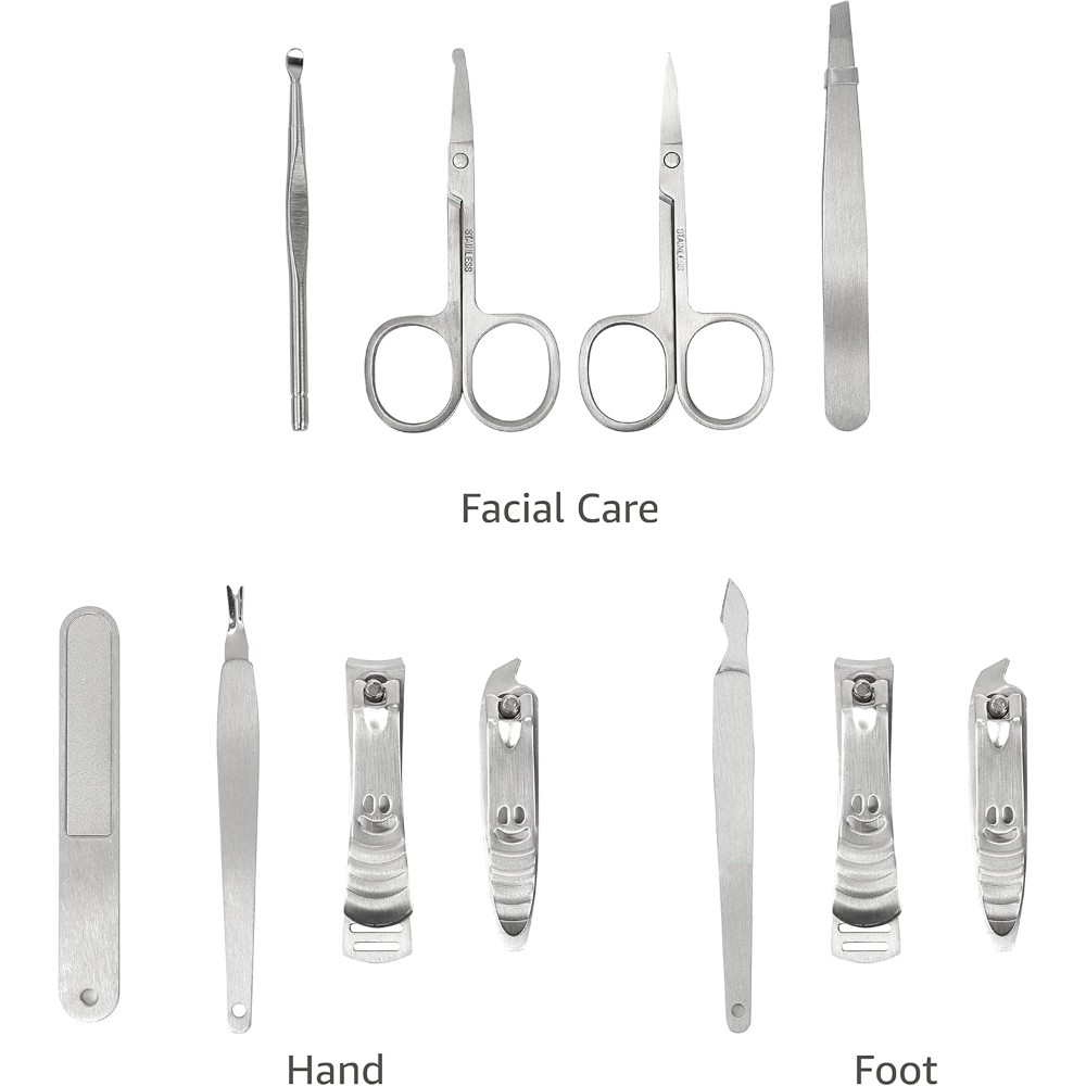 ステンレス鋼黒ネイルジッパーセット装飾ネイルネイルアートツール XSDIAQG ステンレス鋼黒ネイルジッパーセット装飾ネイルネイルアートツール  爪切りセット イエローグリーングラデーションカラー 18点セット 家庭用爪切り 美容マニキュアツールキット HARAC ネイル ... XSDIAQG ステンレス鋼ジッパー爪切りセット装飾ネイルマニキュアツール