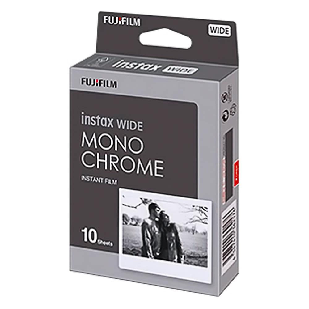 インスタントカメラ チェキ instax WIDE MONOCHROME モノクローム ワイド用フィルム 10枚 1パック FUJIFILM フジフィルム INSWIDEMONOCHROMEWW1 ◆メ