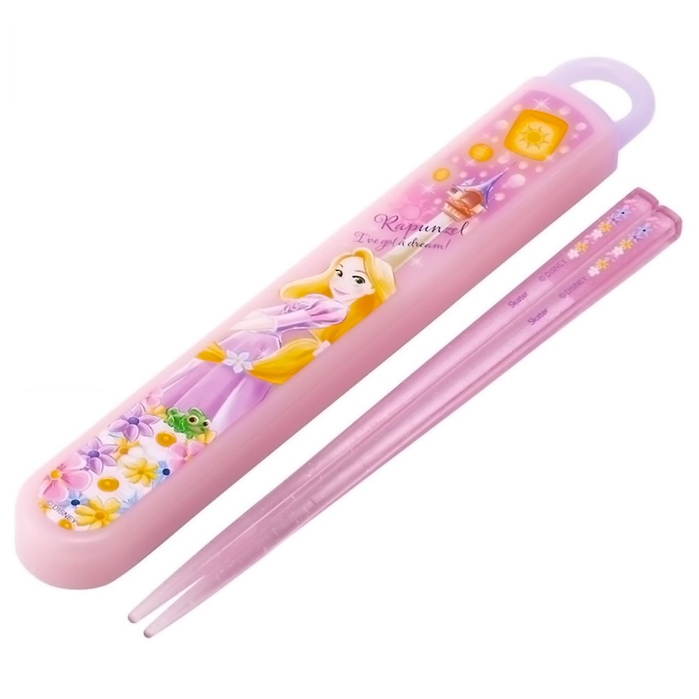 弁当用箸 ラプンツェル 25 スライド箸&箸箱セット SKATER スケーター 子供 箸16.5cm スライド式 ストッパー付 名前シール付 689253-ABS2AMAG ◆メ
