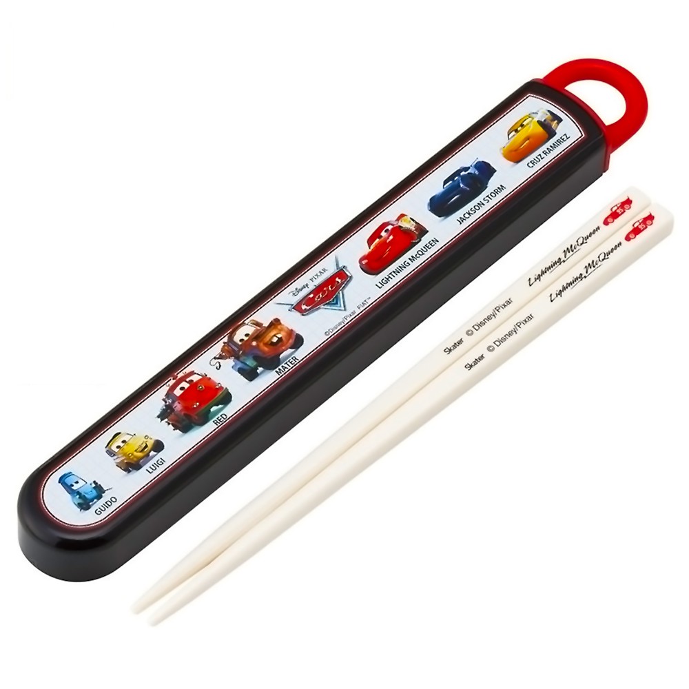 弁当用箸 カーズ 25 スライド箸&箸箱セット SKATER スケーター 子供 箸16.5cm スライド式 ストッパー付 名前シール付 689109-ABS2AMAG ◆メ