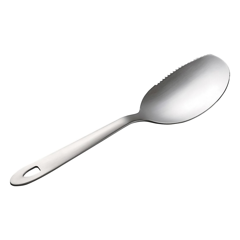 すくえるナイフ LS1509 取り分けスプーン ピザ ハンバーグ leye レイエ オークス ステンレス製 食洗器対応 日本製(燕三条) シルバー LS1509 ◆メ