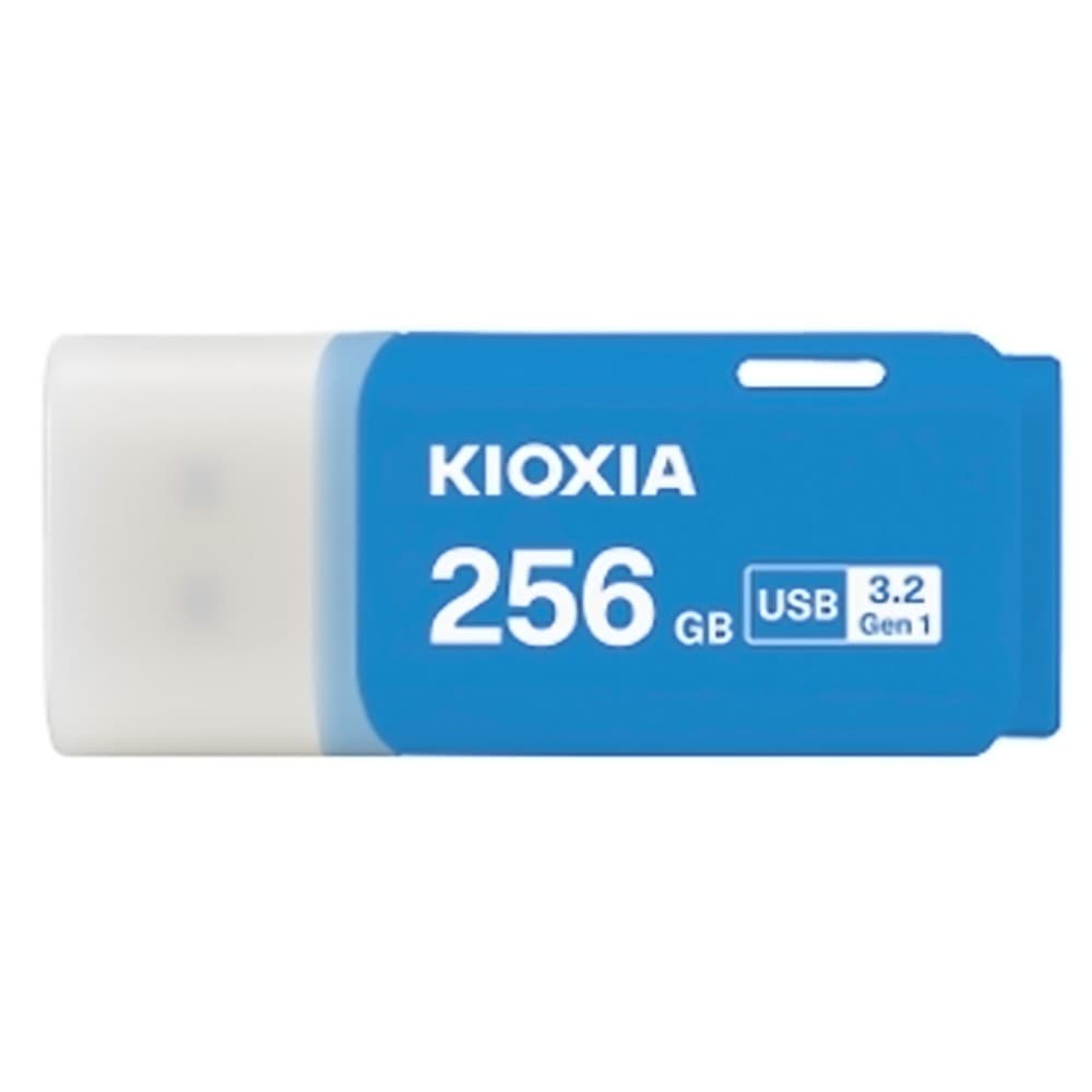 USBメモリ 256GB USB3.2 Gen1 USB3.0 KIOXIA キオクシア TransMemory U301 キャップ式 USB-A シンプル 小型 ブルー 海外リテール LU301A256GG4 ◆メ