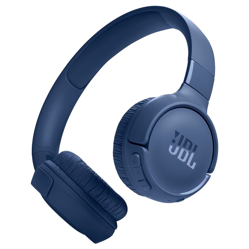 ワイヤレスヘッドホン JBL Tune 520BT Bluetooth 密閉型 連続再生57h 急速充電(USB-C) マルチポイント 並行輸入品 ブルー JBLT520BTBLU ◆宅