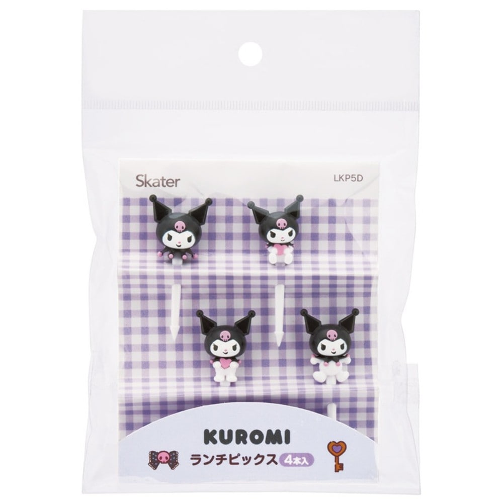 ランチピックス クロミ 4本入り お弁当 ピック 串 SKATER スケーター