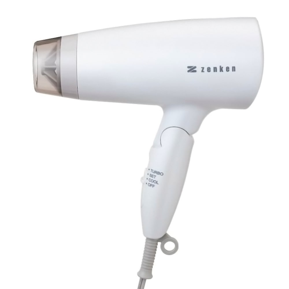 ヘアドライヤー 電磁波低減 ZD-750 ZENKEN ゼンケン 電磁波 カット ドライヤー 大風量 低温風 遠赤外線 マイナスイオン 静電気除去 ホワイト ZD-750W ◆宅