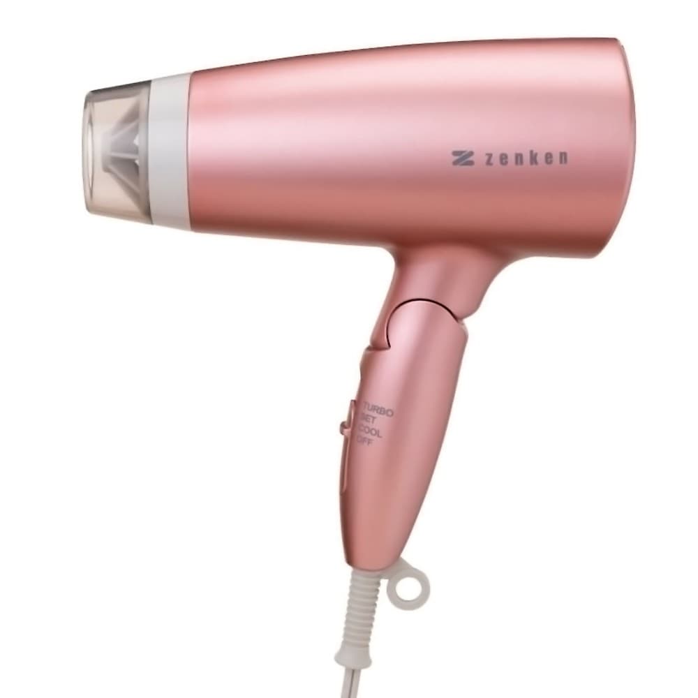 ヘアドライヤー 電磁波低減 ZD-750 ZENKEN ゼンケン 電磁波 カット ドライヤー 大風量 低温風 遠赤外線 マイナスイオン 静電気除去 ピンク ZD-750P ◆宅