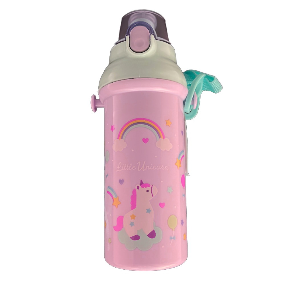 水筒 リトルユニコーン 直飲みプラワンタッチボトル SKATER スケーター