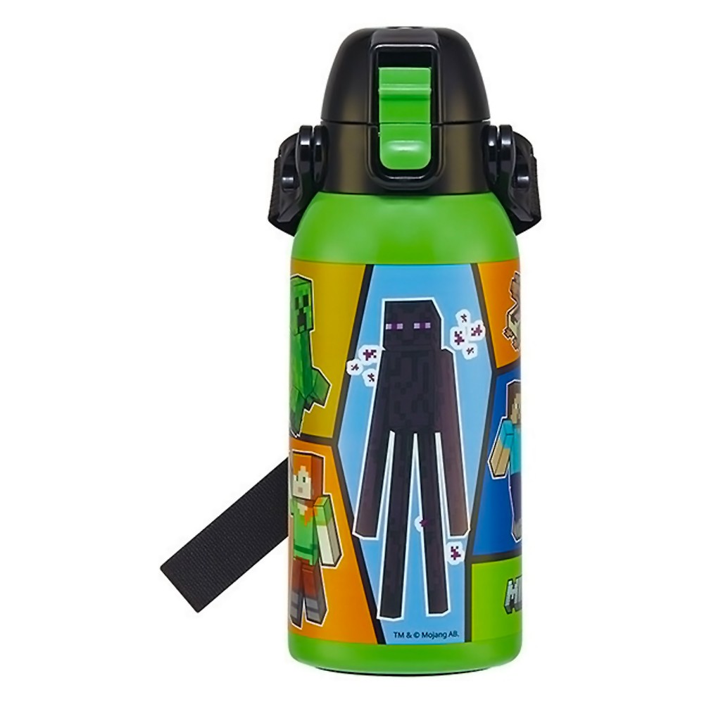 水筒 Minecraft 25 マインクラフト ショルダーベルト付ダイレクト