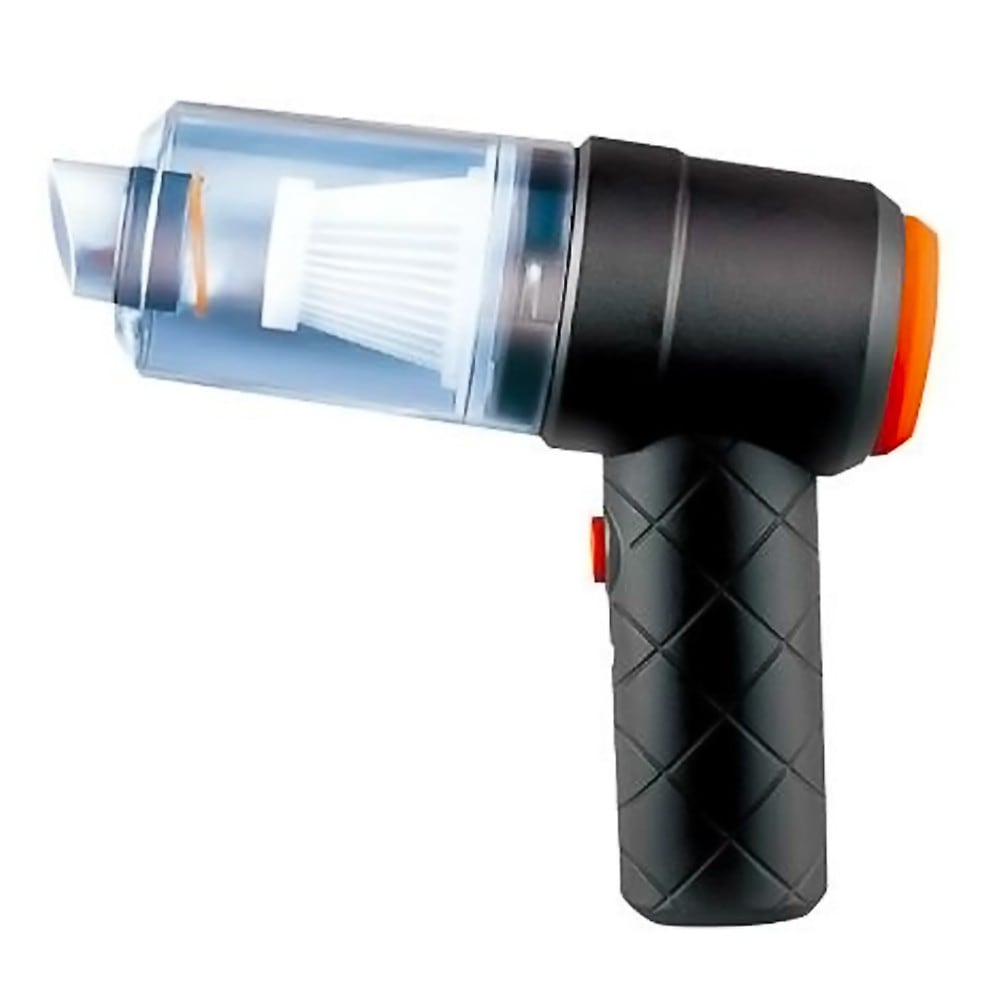 ハンディクリーナー 掃除機 吸引＆送風 USB充電式 InterBase インターベース 小型 コンパクト 強力 吸引力(真空度)2500pa 連続使用10分 3種ノズル付き ブラック IB-213 ◆宅