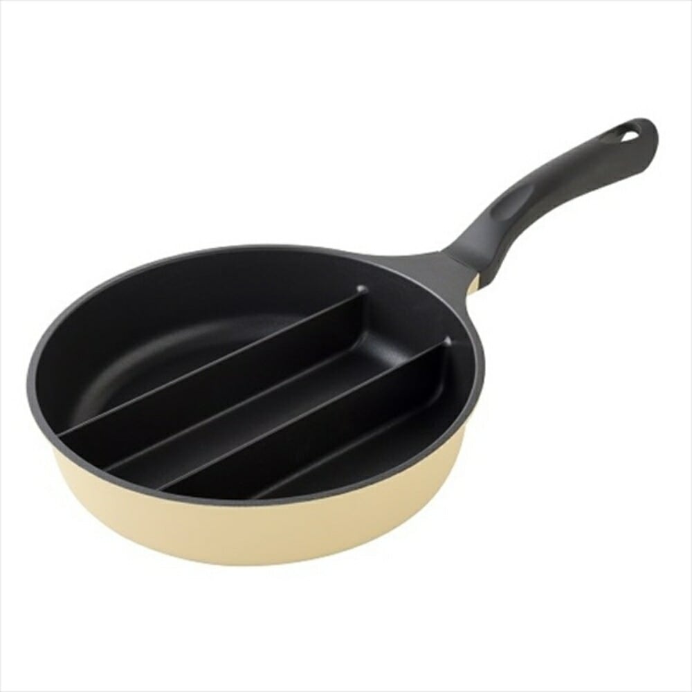 仕切りフライパン 卵焼き センターエッグトリプルパンmini 20cm ARNEST