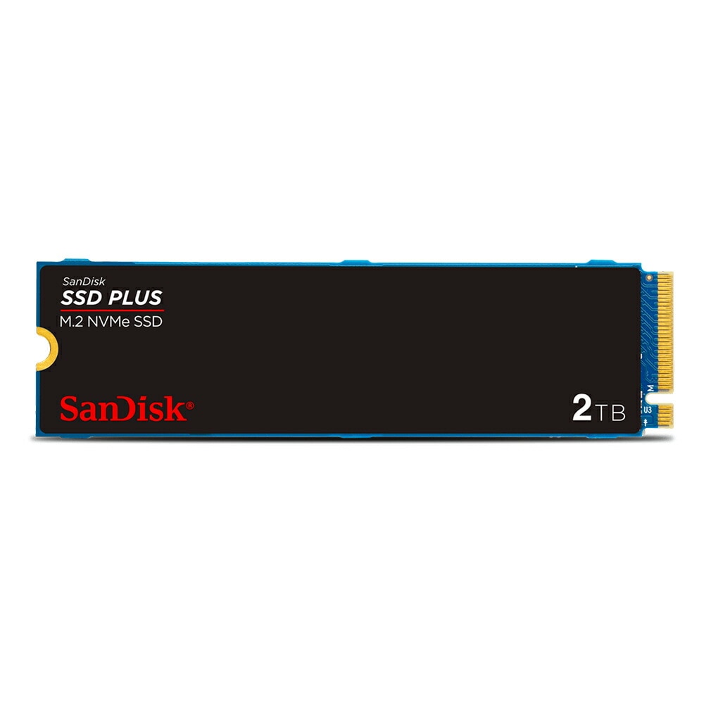 M.2 2280 NVMe SSD Plus 2TB SanDisk サンディスク PCIe Gen3 R:3200MB/s W:3000MB/s 海外リテール SDSSDA3N-2T00-G26 ◆メ