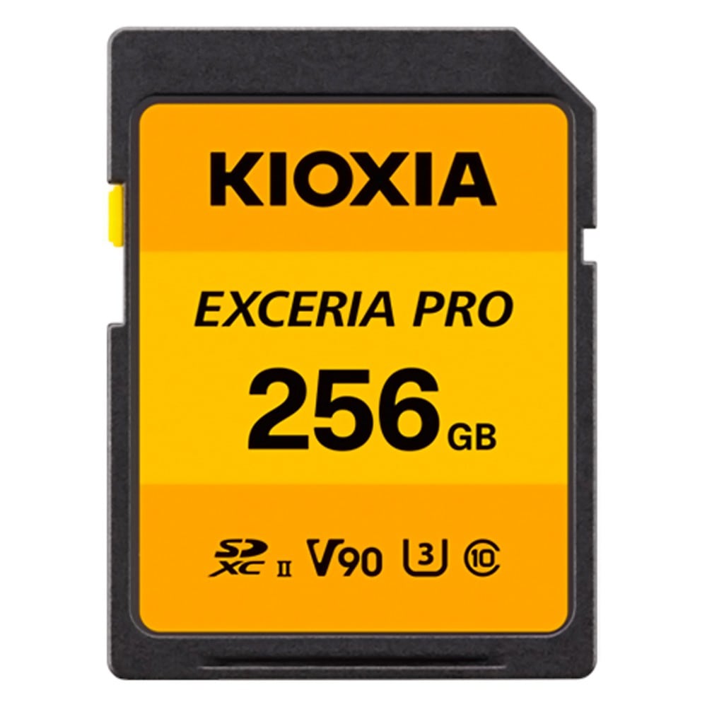 SDカード 256GB UHS-II SDXC KIOXIA キオクシア EXCERIA PRO 8K Class10 U3 V90 R:270MB/s W:260MB/s 海外リテール LNPR1Y256GG4 ◆宅