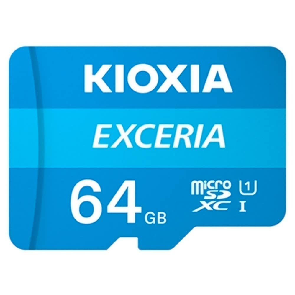 マイクロSDカード 64GB microSDXC KIOXIA キオクシア EXCERIA CLASS10 UHS-I R:100MB/s SD変換アダプタ付 海外リテール LMEX1L064GG2 ◆メ