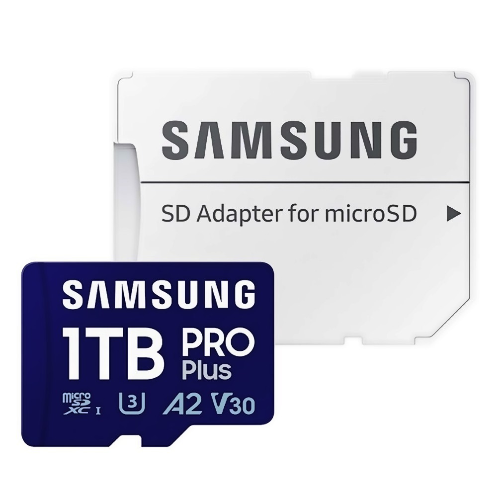マイクロSDカード 1TB microSDXC Samsung サムスン PRO Plus Class10 UHS-I U3 V30 A2 R:180MB/s W:130MB/s SDアダプタ付 海外リテール MB-MD1T0SA/KR ◆メ