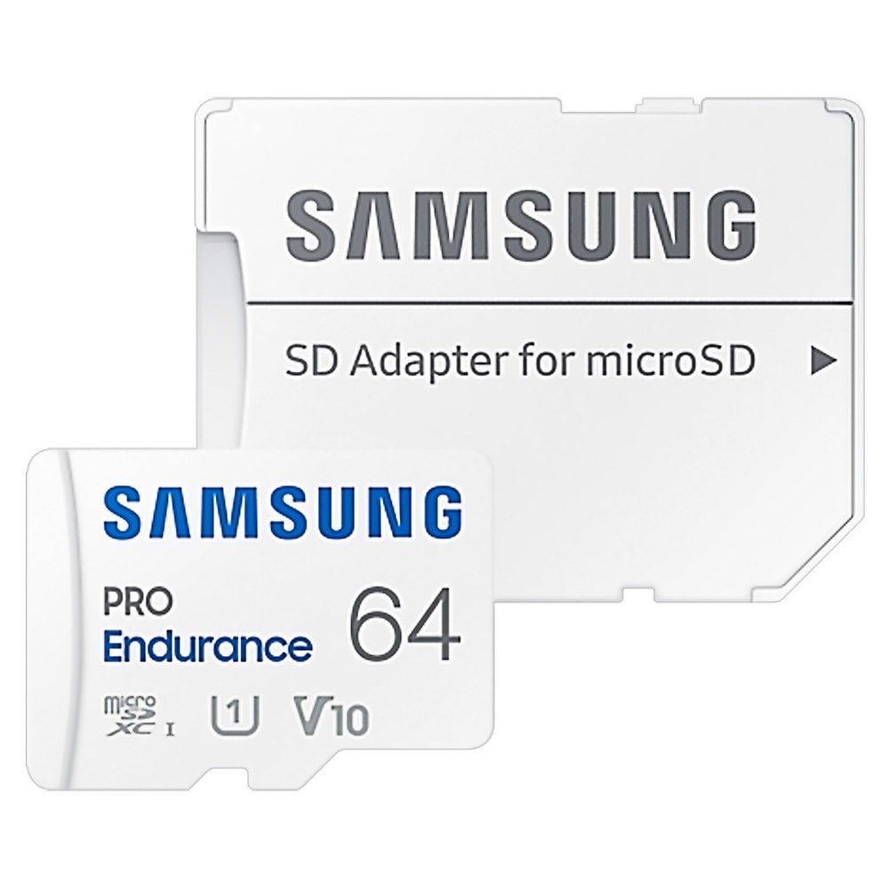 microSDXCカード 64GB Samsung サムスン PRO Endurance 監視カメラ ドラレコ用 Class10 UHS-I U3 V30 4K R:100MB/s W:40MB/s SDアダプタ付 海外リテール MB-MJ64KA/APC ◆メ