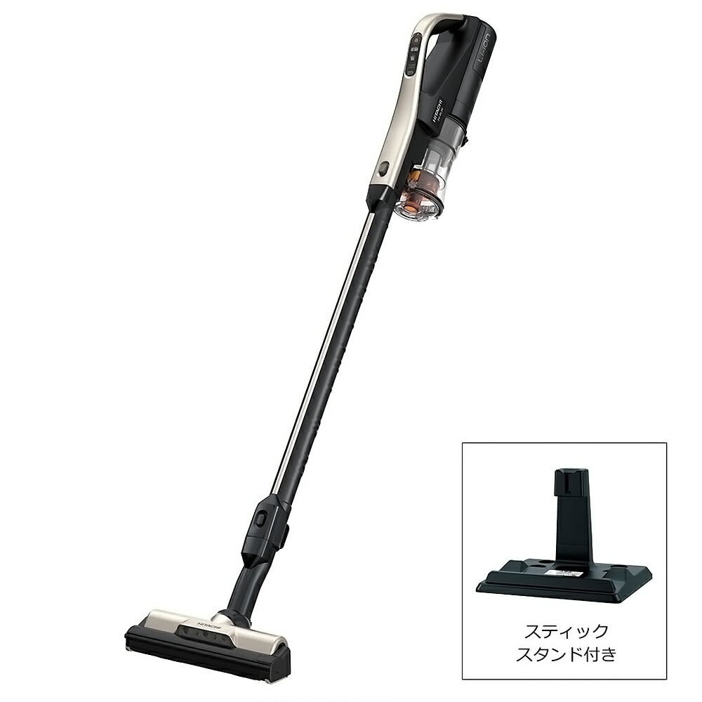 掃除機 スティッククリーナー PV-BL3K 日立 HITACHI ラクかるスティック コードレス サイクロン式 ごみくっきりライト 軽量1.1kg 自走式 ライトゴールド PV-BL3K-N ◆宅