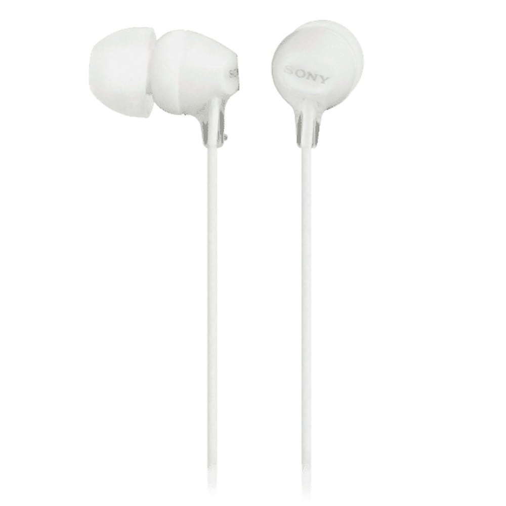 イヤホン カナル型 MDR-EX15AP SONY ソニー 有線 音漏れ低減 3.5mmミニプラグ ハンズフリー通話 リモコン マイク付 並行輸入品 ホワイト MDR-EX15AP/WZE ◆メ