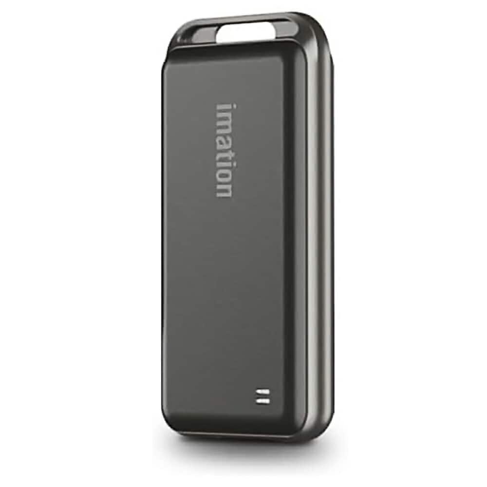 ポータブル SSD 1TB imation イメーション 外付けSSD i9 USB3.2 Gen2 R:1100MB/s W:1000MB/s USB-C 耐衝撃 メタル素材 スペースグレー 海外リテール IM1TPS1C1N4F-SG ◆宅