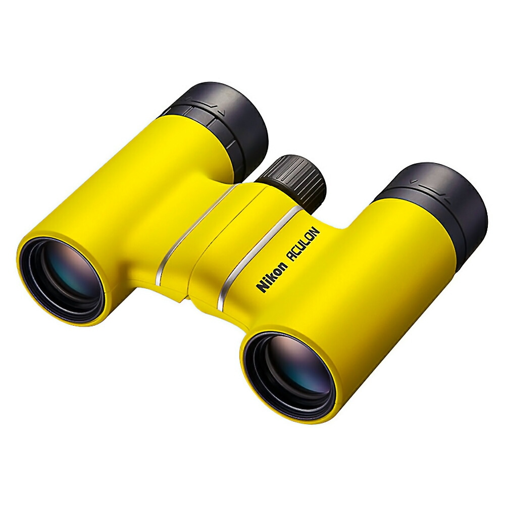 双眼鏡 8倍 ACULON アキュロン T02 8X21 Nikon ニコン 口径21mm ダハプリズム式 多層膜コーティング コンパクト 軽量195g イエロー ACT028X21YL ◆宅