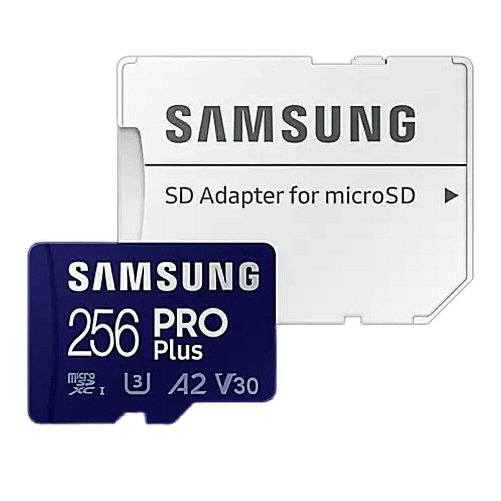 マイクロSDカード 256GB microSDXC Samsung サムスン PRO Plus Class10 UHS-I U3 V30 A2 R:160MB/s W:120MB/s SDアダプタ付 海外リテール MB-MD256KA/APC ◆メ