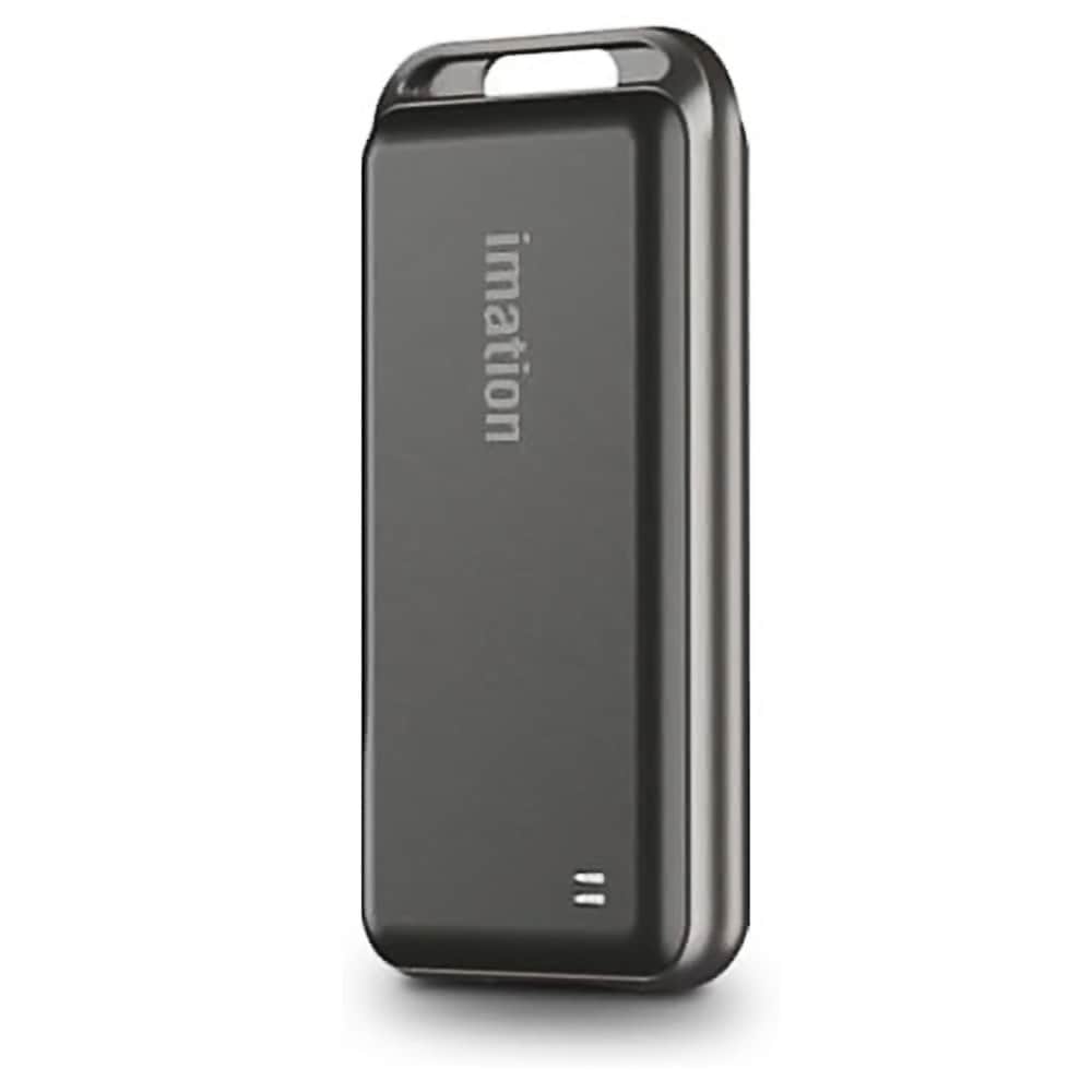 ポータブル SSD 500GB imation イメーション 外付けSSD i9 USB3.2 Gen2 R:1100MB/s W:700MB/s USB-C 耐衝撃 メタル素材 スペースグレー 海外リテール IM500PS1C1N4F-SG ◆宅