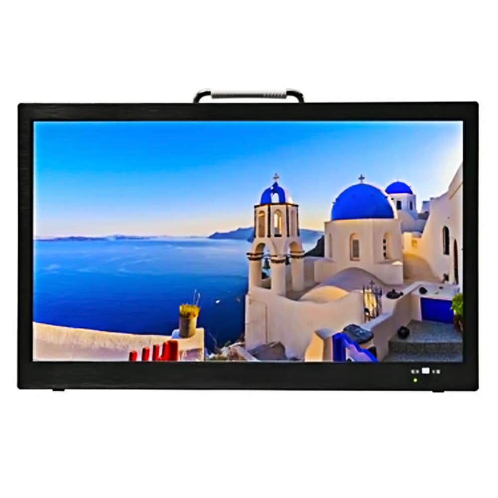 ポータブルテレビ 14インチ 地デジ録画機能 OVERTIME フルセグ HDMI搭載 吊り下げ 3電源 USB 防災 車中泊 アウトドア 車載用バッグ ブラック OT-PTV14TE ◆宅