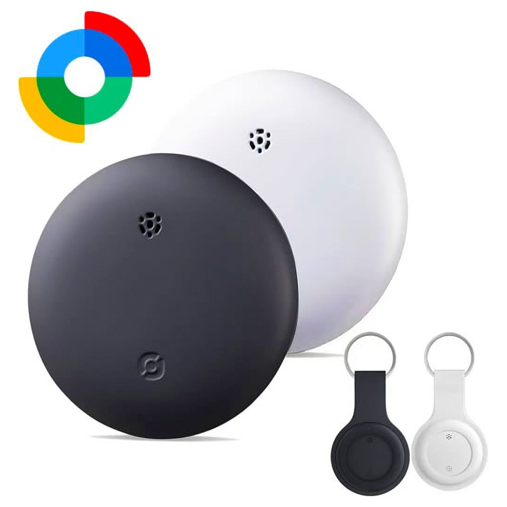 紛失防止トラッカー Find My スマートトラッカー Android用 HIDISC 磁気研究所 Bluetooth接続 IP67防水 大音量 電池別売(CR2032) ホワイト HD-TAGHB15WH ◆メ