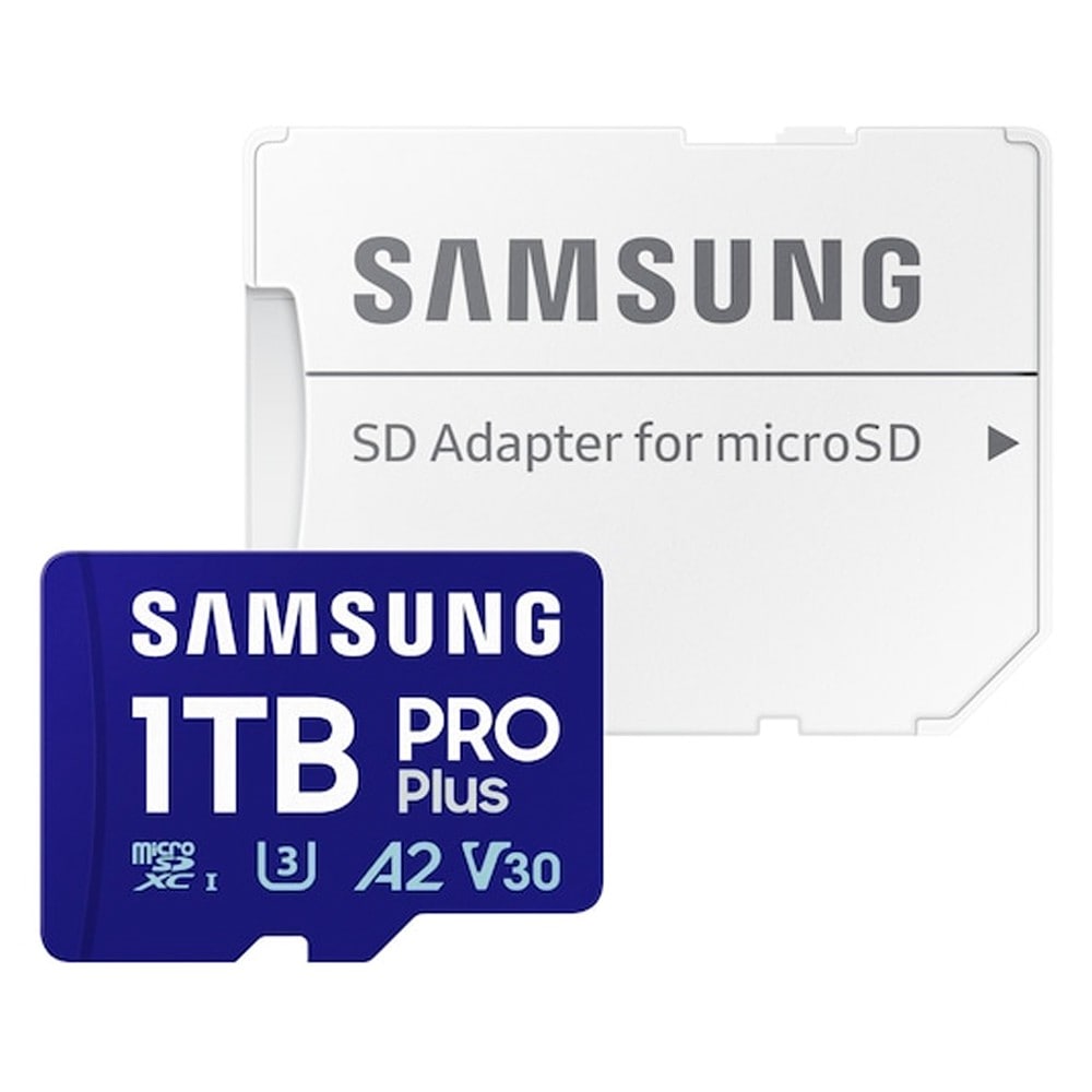 マイクロSDカード 1TB microSDXC Samsung サムスン PRO Plus Class10 UHS-I U3 V30 A2 R:180MB/s W:130MB/s SDアダプタ付 海外リテール MB-MD1T0SA/EU ◆メ