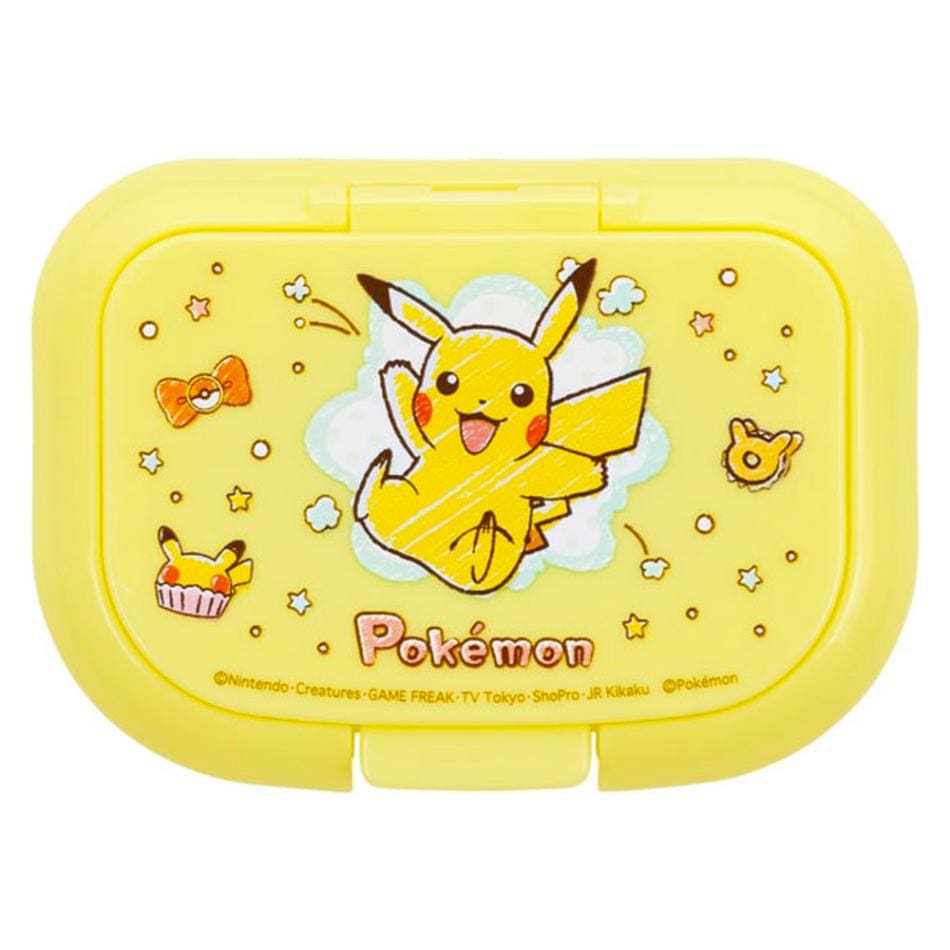 ウェットティッシュ ふた おしり拭き 蓋 ウェットシート用フタ ポケモン ピカチュウ 23 SKATER スケーター ワンプッシュ はめ込み式 抗菌 パッキン付 645655-WTL1AG ◆メ