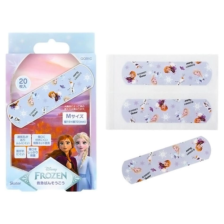 ばんそうこう アナと雪の女王 ディズニー 救急絆創膏 20枚入り SKATER スケーター 子供 可愛い 携帯用 Mサイズ72×19mm 718434-QQB1C ◆メ
