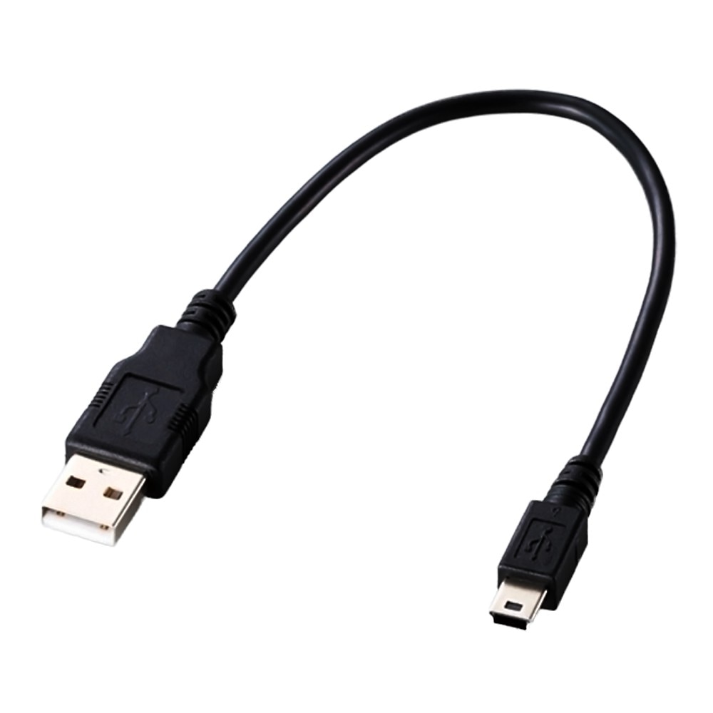 miniUSBケーブル USB2.0 ミニUSBケーブル 0.25m ELECOM エレコム USB-A(オス)-USB-miniB(オス) ゲーム用 torne対応 25cm ブラック U2C-GMM025BK ◆メ