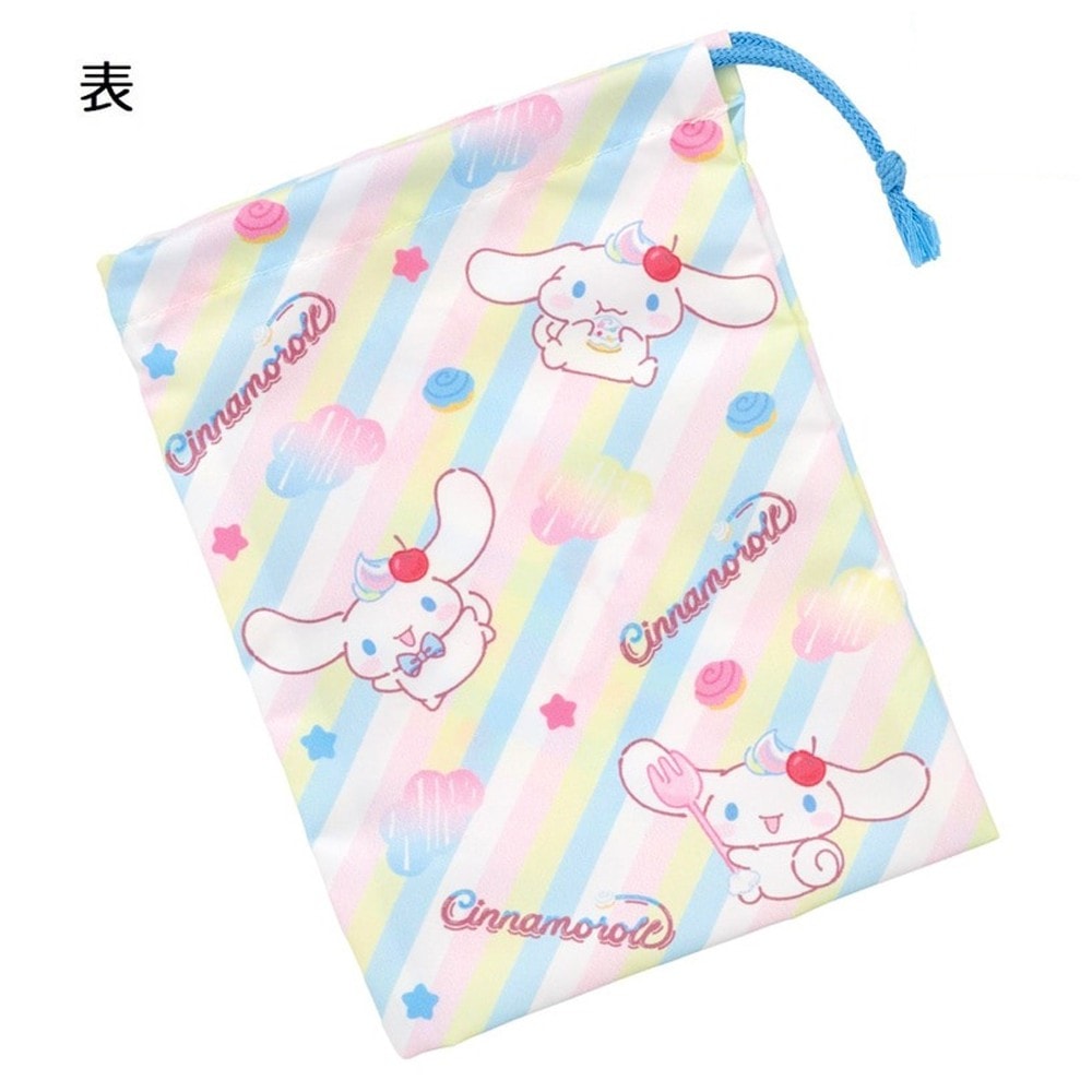 コップ袋 シナモロール Fancy Snacks Sweets コップ入れ 歯ブラシ入れ 巾着袋 SKATER スケーター 子供 サイズ205×148mm ポリエステル 720970-KB63SN ◆メ