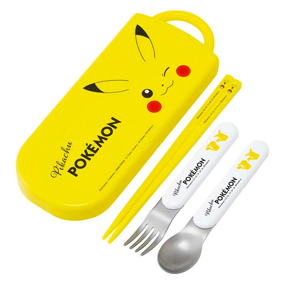 弁当用箸 トリオセット ピカチュウ フェイス 25 SKATER スケーター